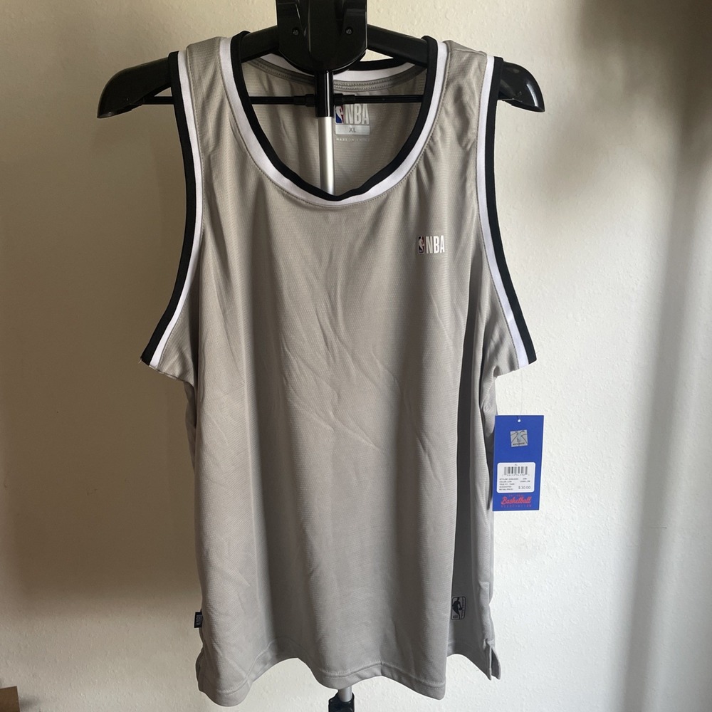 NBA Apparel XL Tank Jersey Official Licensed Product- Gray - NWT